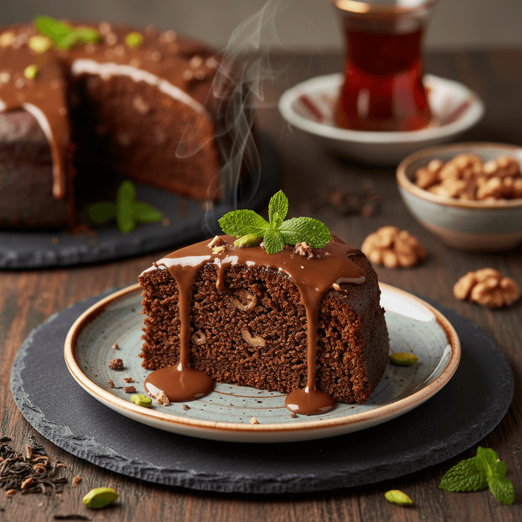 Kakaolu Çaylı Kek tarifi görseli - 12 kişilik, 133 TL maliyet