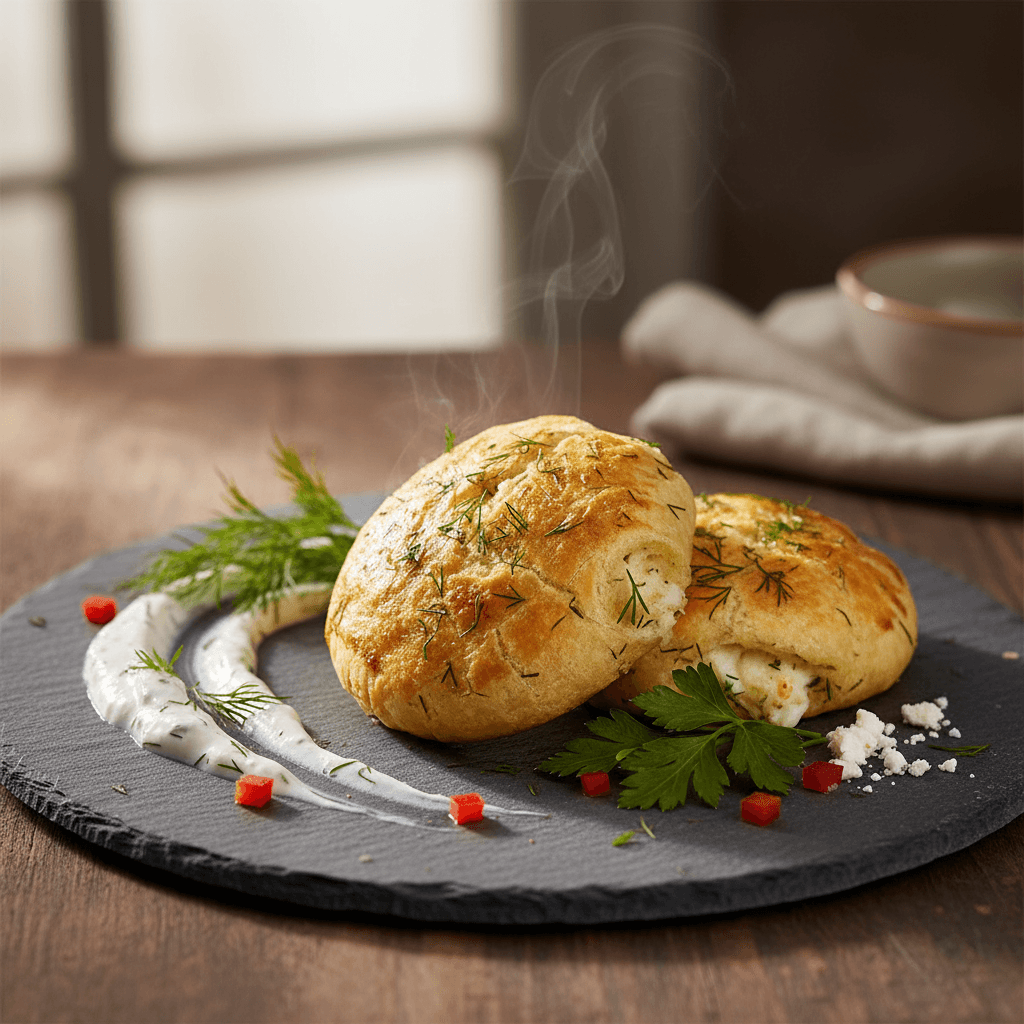 Dereotlu Kıyır Poğaça tarifi görseli - 8 kişilik, 165 TL maliyet