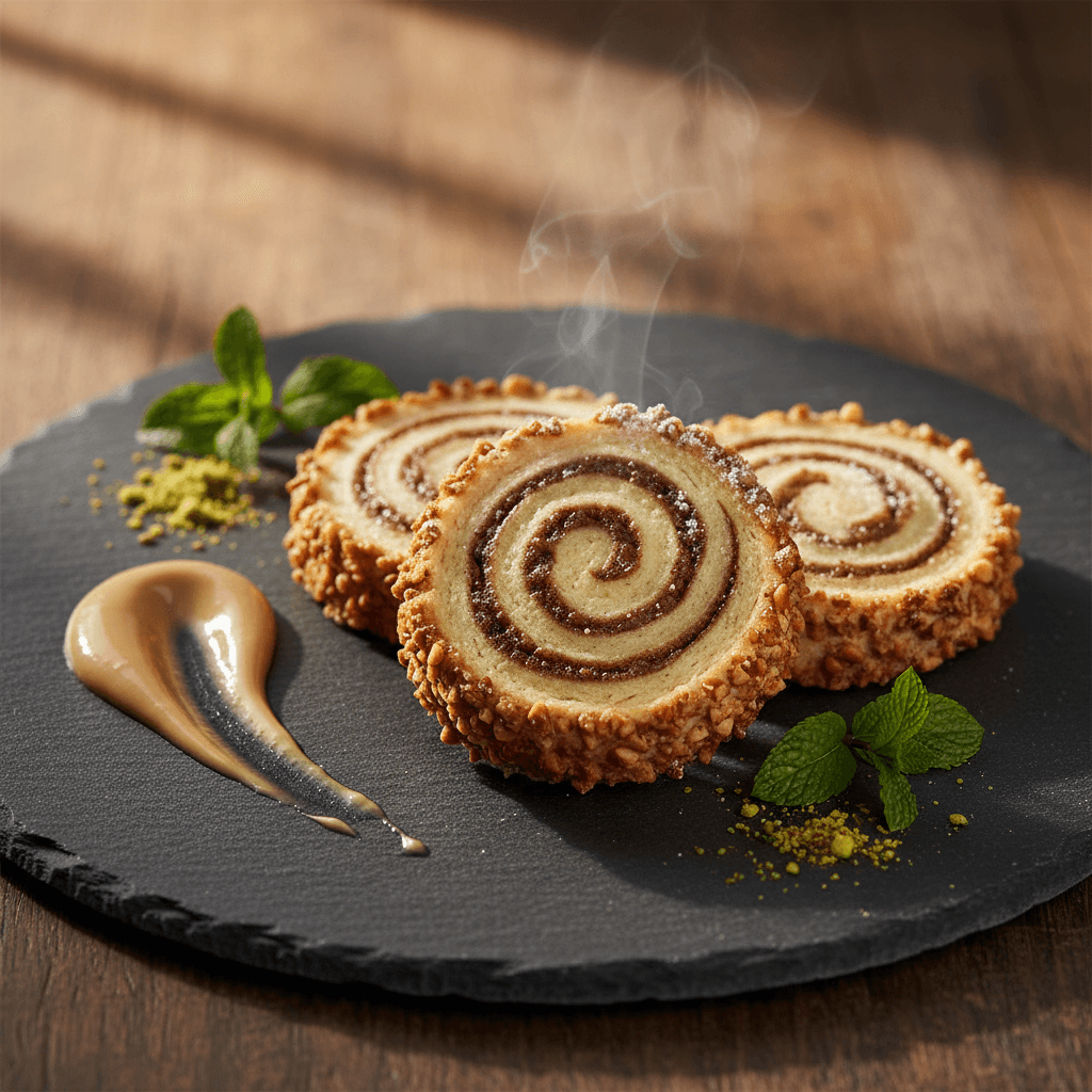 Tahinli Rulo Kurabiye tarifi görseli - 24 kişilik, 338 TL maliyet