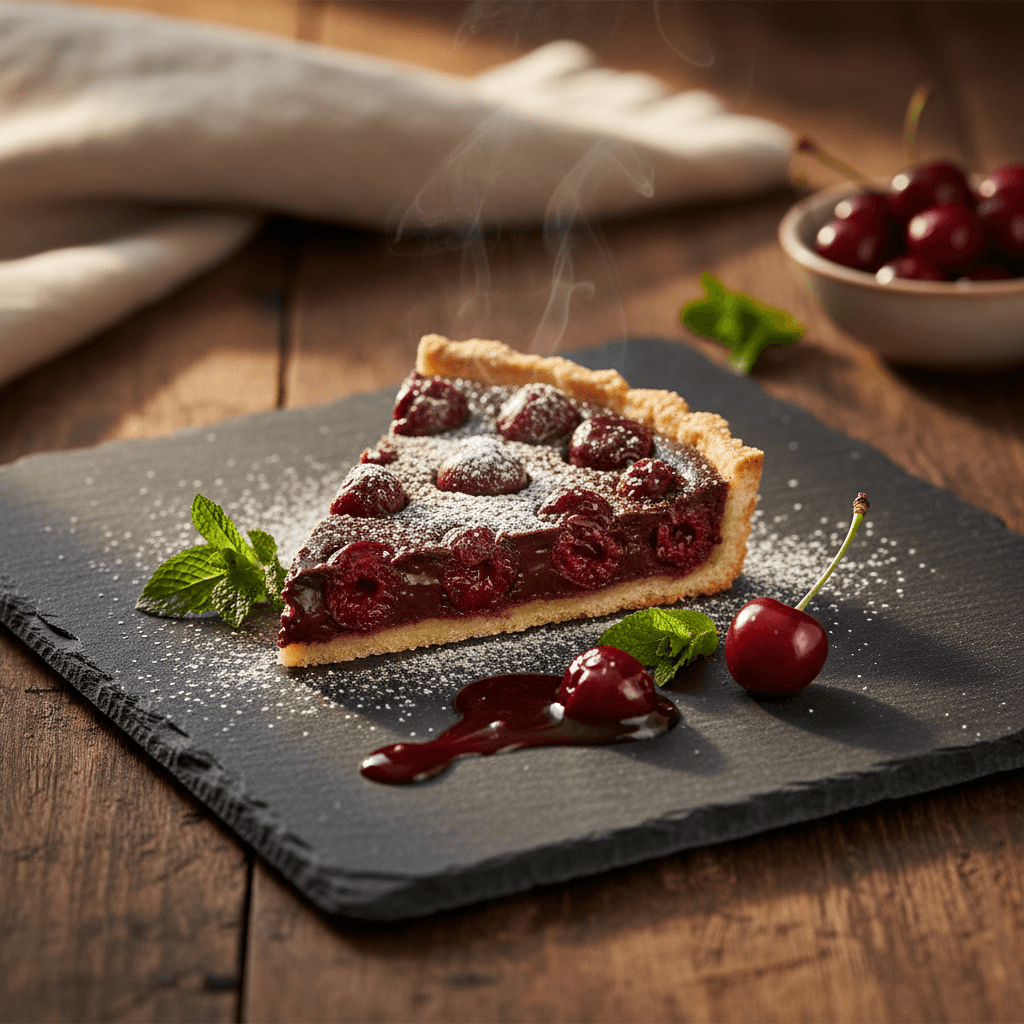 Çikolatalı Vişneli Tart tarifi görseli - 6 kişilik, 566 TL maliyet
