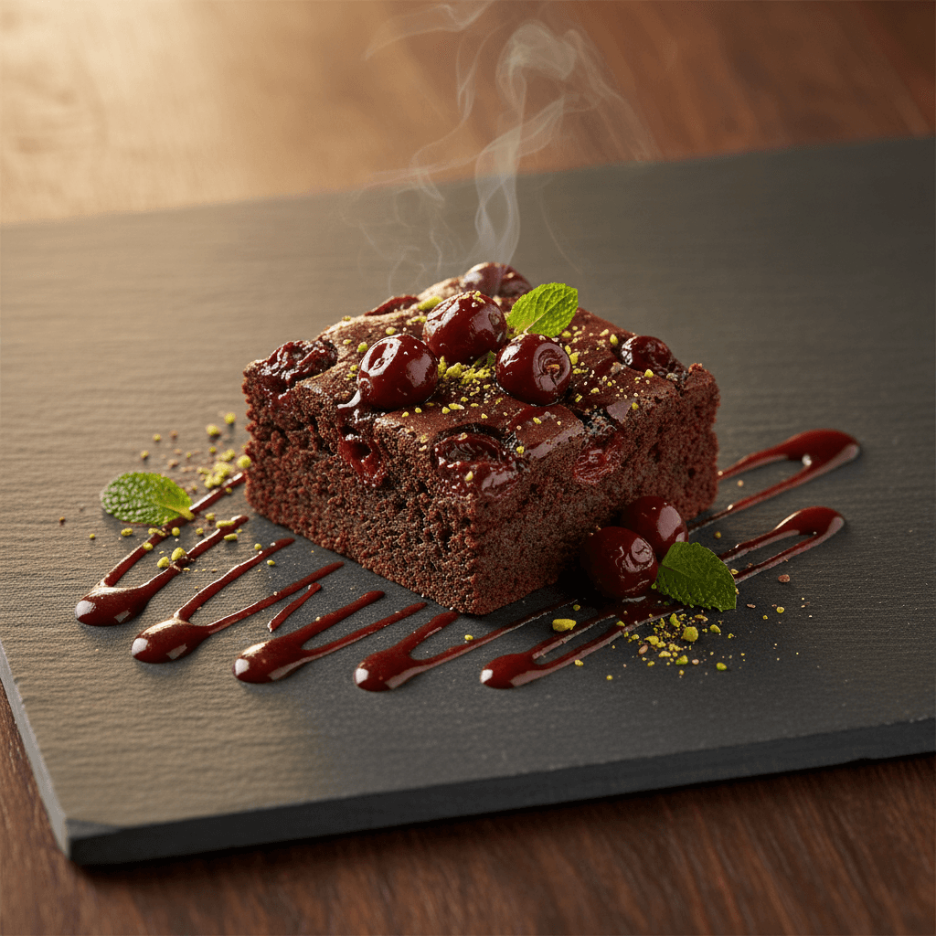 Vişneli Brownie tarifi görseli - 8 kişilik, 311 TL maliyet