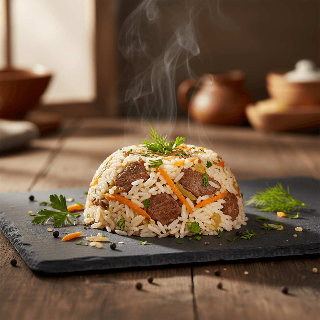 Etli Havuçlu Pilav tarifi görseli - 4 kişilik, 207 TL maliyet