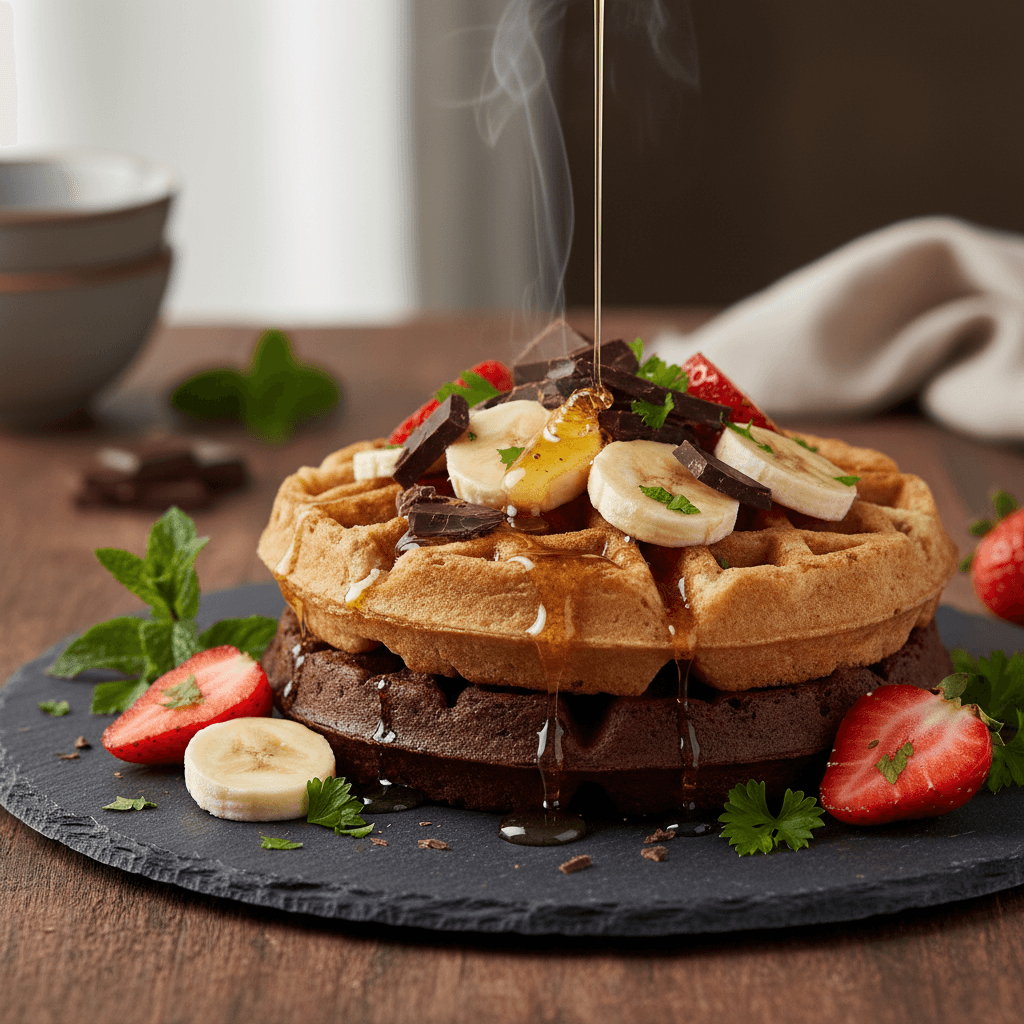Şekersiz Waffle tarifi görseli - 4 kişilik, 164 TL maliyet