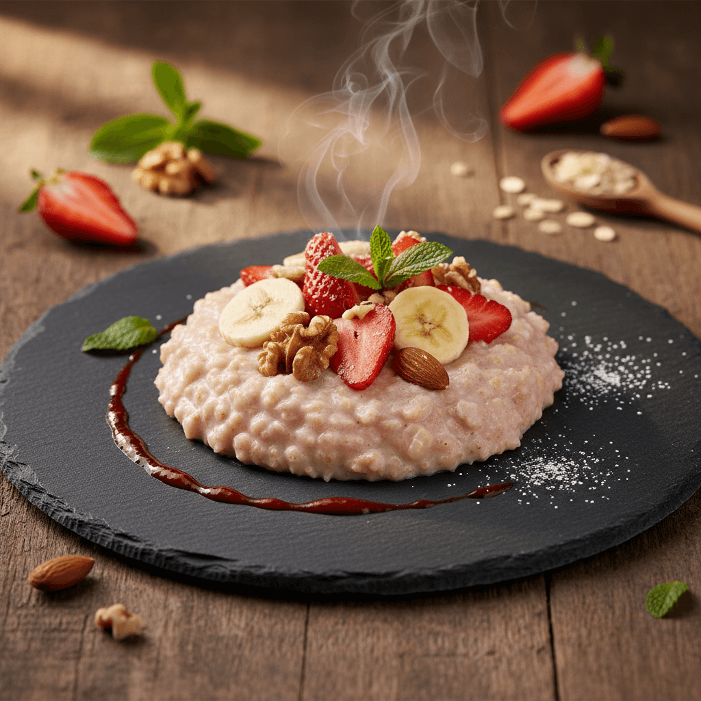 Çilekli Yulaf Lapası tarifi görseli - 1 kişilik, 35 TL maliyet