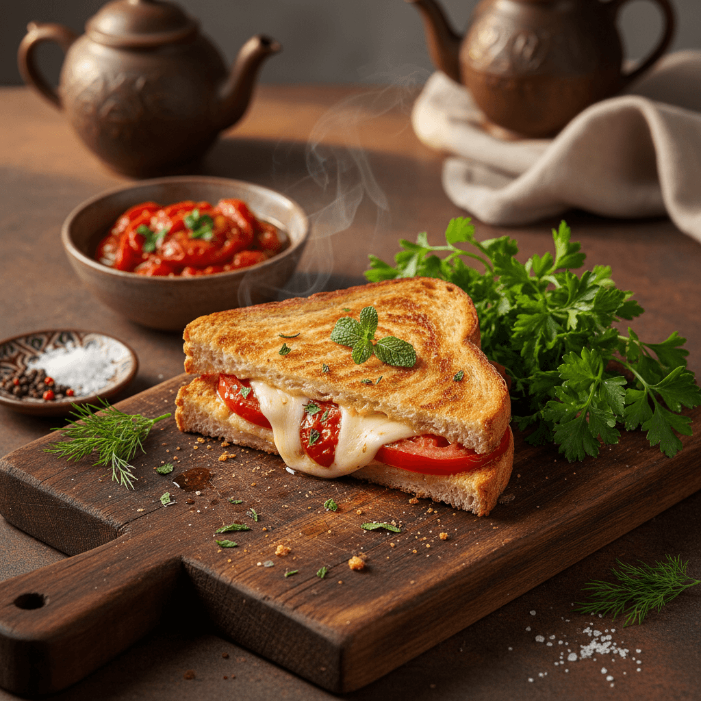 Naneli Domatesli Tost tarifi görseli - 1 kişilik, 138 TL maliyet