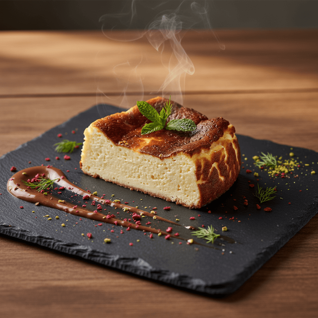 Glutensiz San Sebastian Cheesecake tarifi görseli - 12 kişilik, 430 TL maliyet