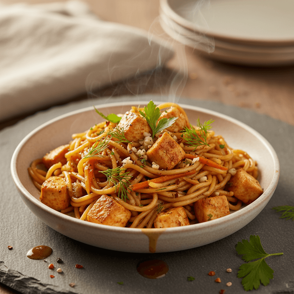 Sebzeli Tavuklu Noodle tarifi görseli - 2 kişilik, 191 TL maliyet