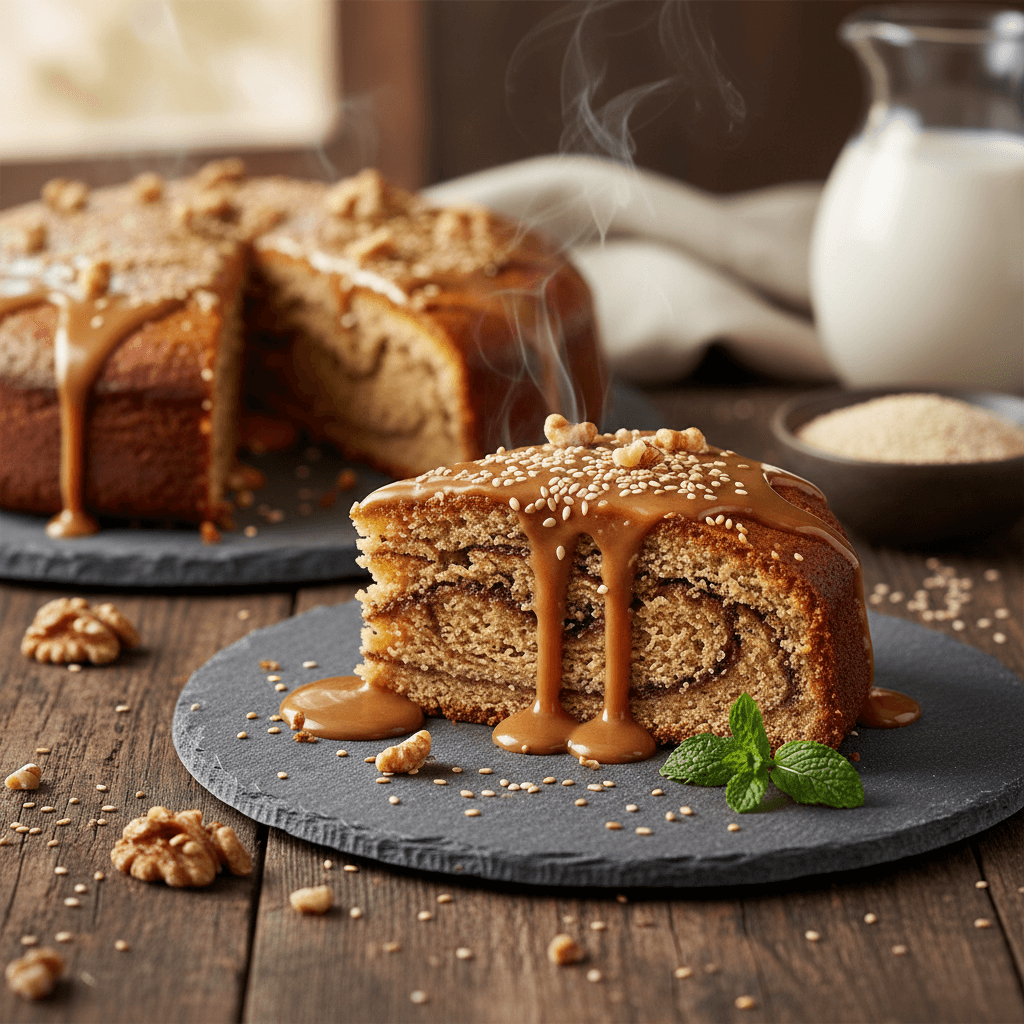 Tahinli Kek tarifi görseli - 12 kişilik, 114 TL maliyet