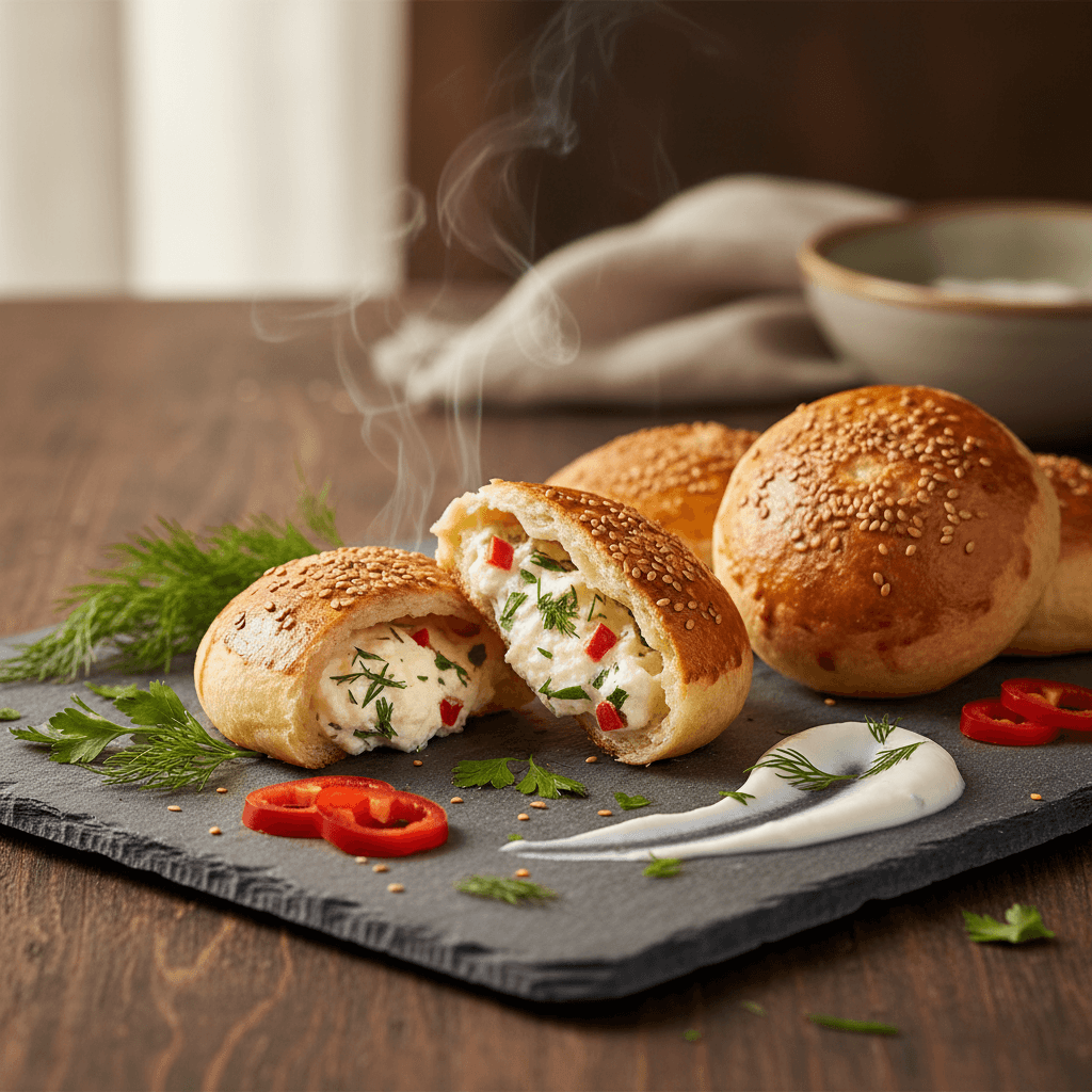 Peynirli Biberli Poğaça tarifi görseli - 20 kişilik, 118 TL maliyet