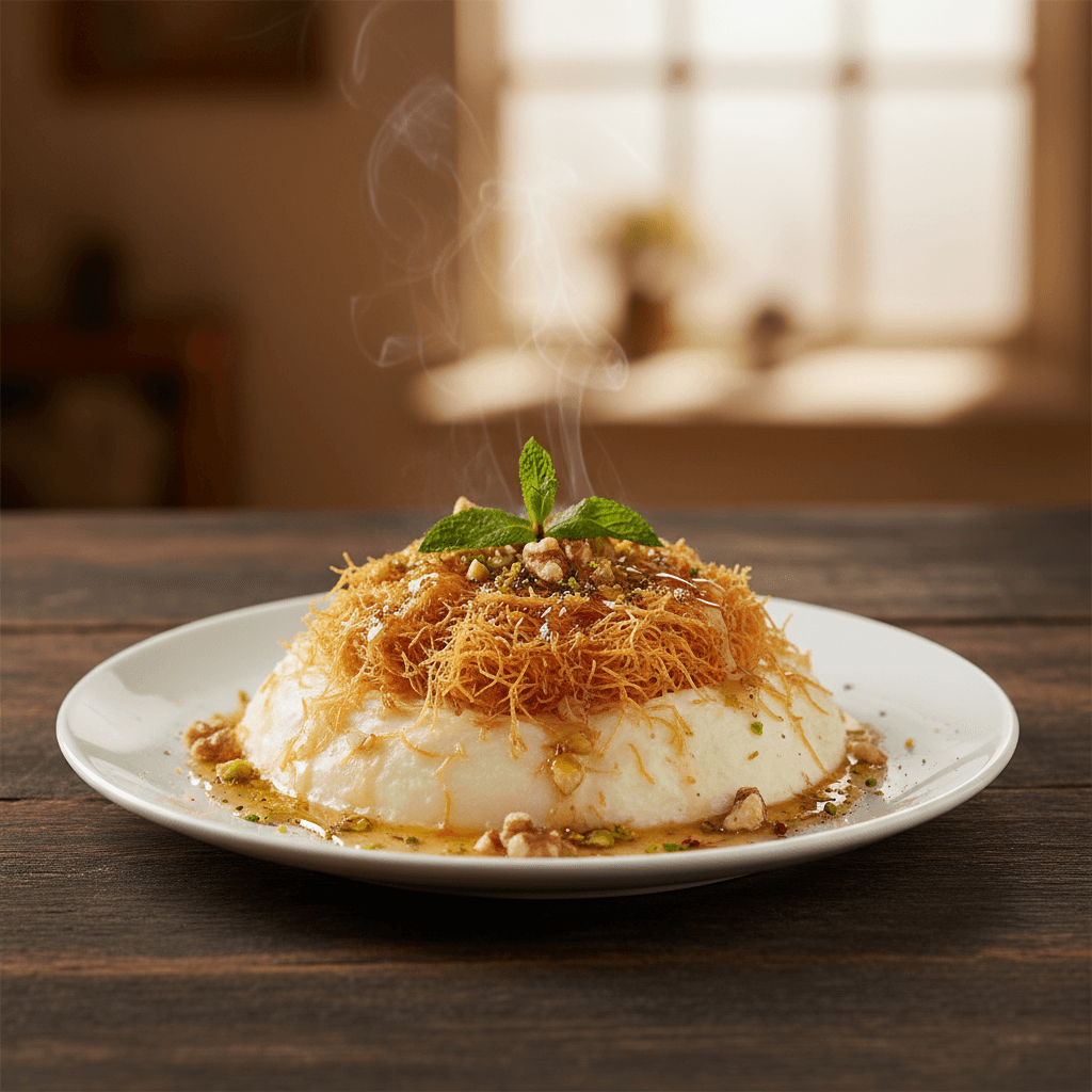 Çıtır Kadayıflı Sakızlı Muhallebi tarifi görseli - 4 kişilik, 179 TL maliyet