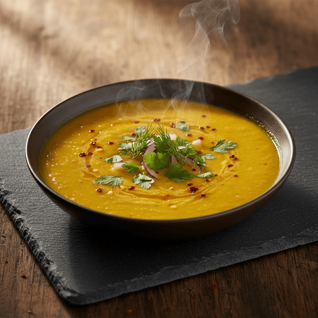 Zerdeçallı Mercimek Çorbası tarifi görseli - 4 kişilik, 60 TL maliyet