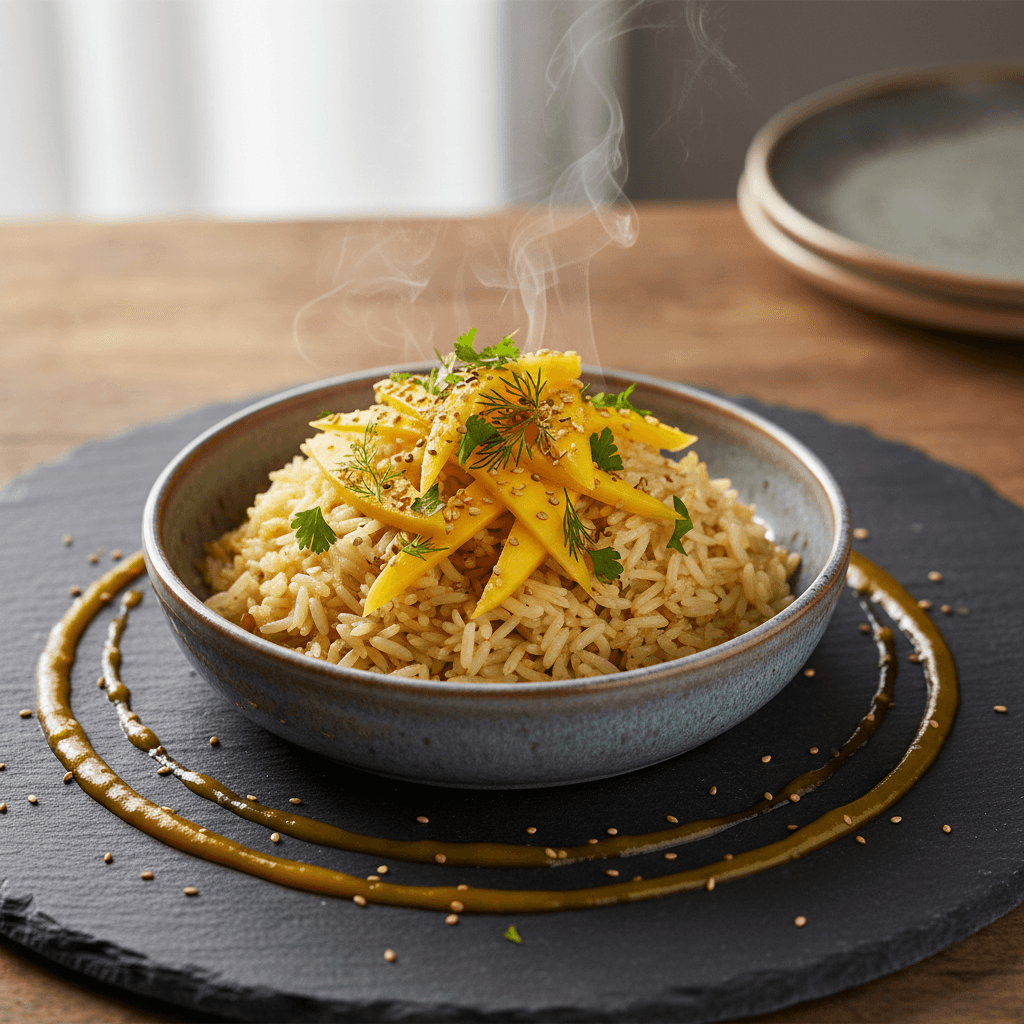 Mangolu Basmati Pilav tarifi görseli - 4 kişilik, 159 TL maliyet