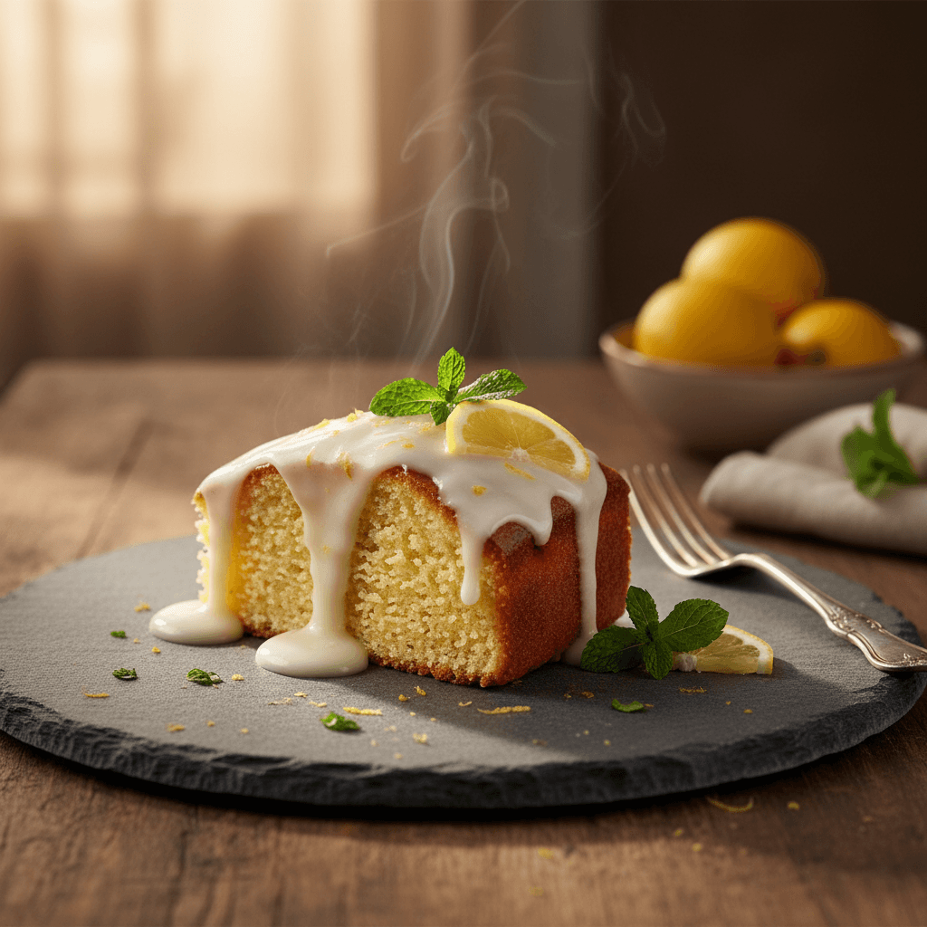 Soslu Limonlu Kek tarifi görseli - 6 kişilik, 166 TL maliyet