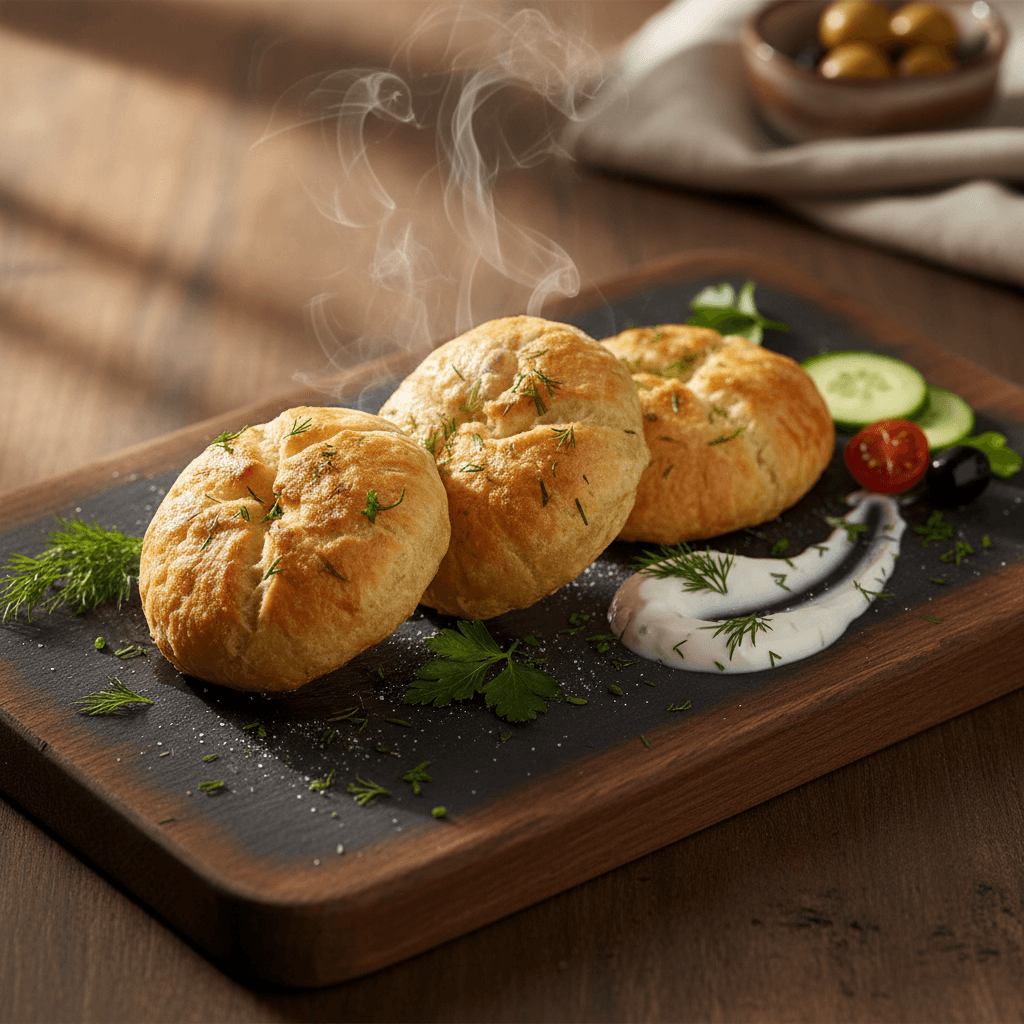 Dereotlu Kıyır Poğaça tarifi görseli - 8 kişilik, 73 TL maliyet