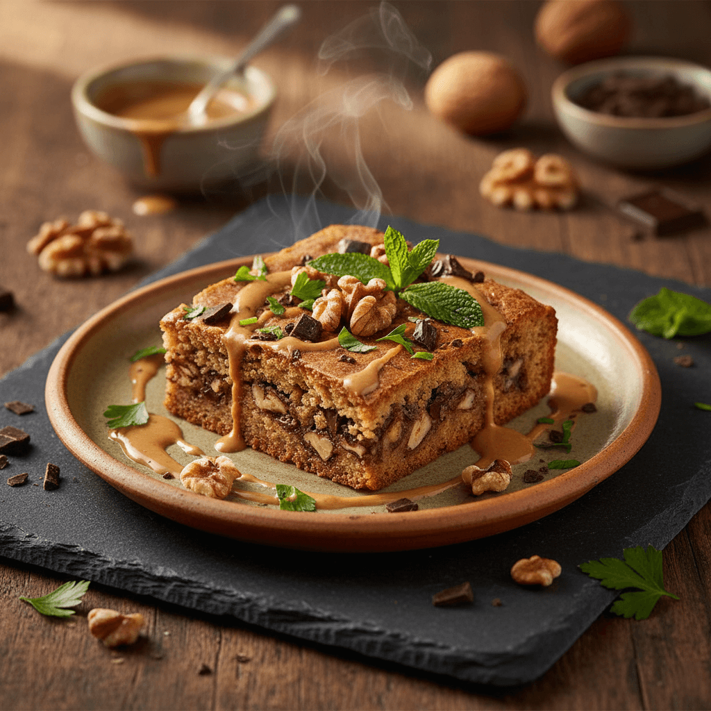 Tahinli Cevizli Blondie tarifi görseli - 9 kişilik, 167 TL maliyet