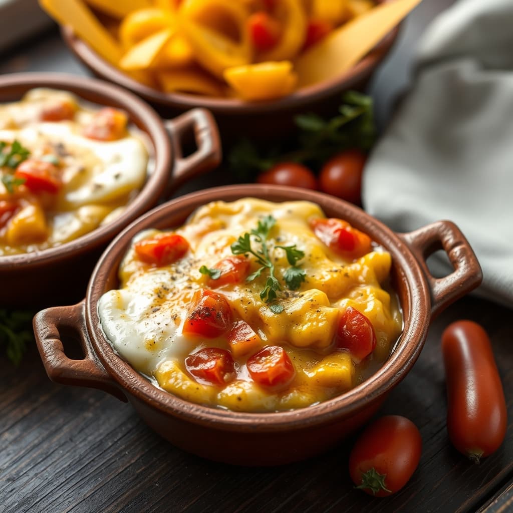 Güveçte Kaşarlı Menemen tarifi görseli - 2 kişilik, 170 TL maliyet