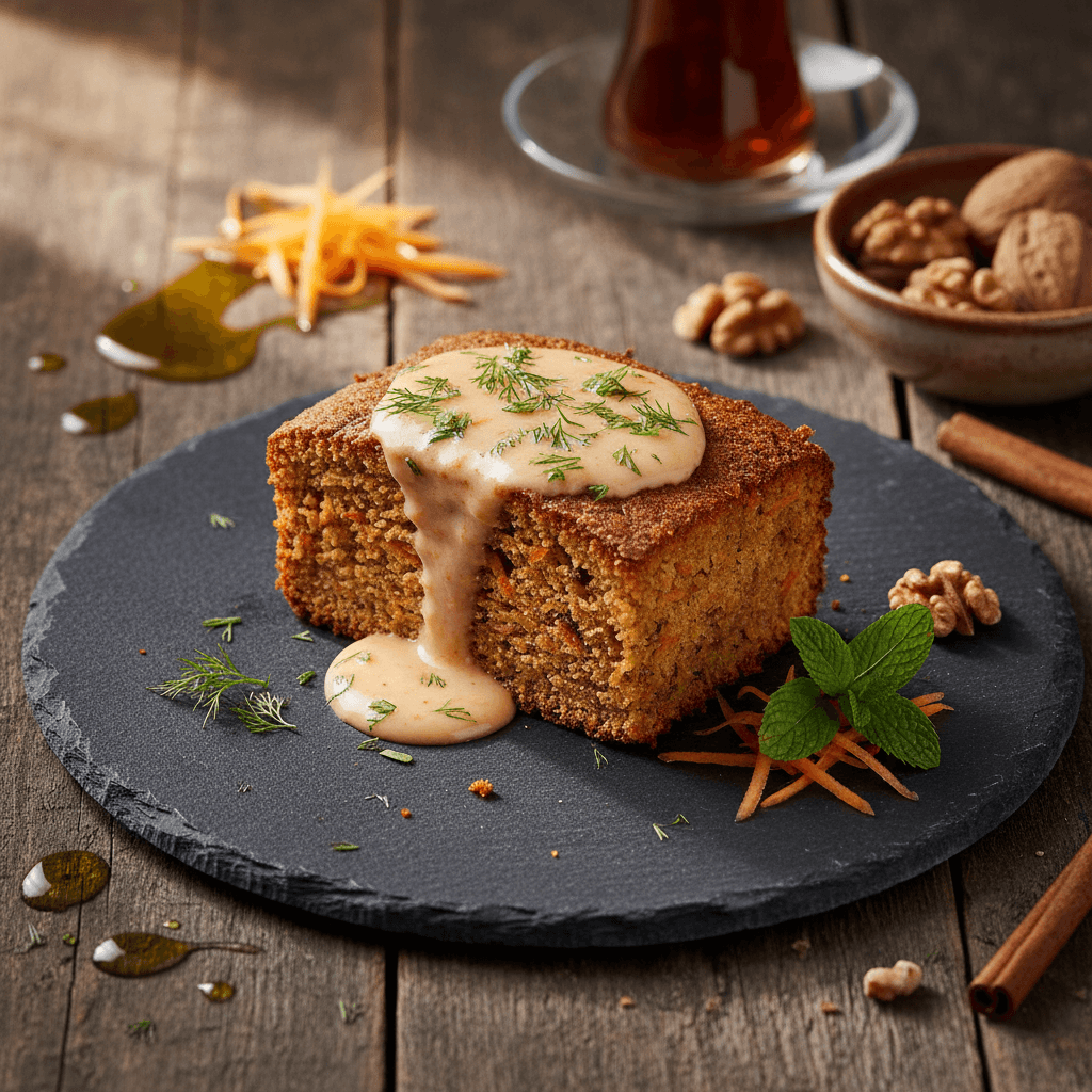 Tam Buğdaylı Havuçlu Kek tarifi görseli - 10 kişilik, 176 TL maliyet