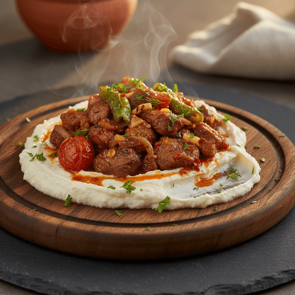 Kavurmalı Hünkar Beğendi tarifi görseli - 4 kişilik, 1007 TL maliyet
