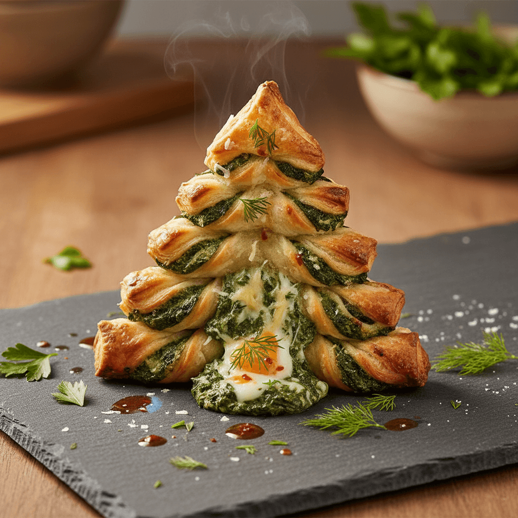 Ispanaklı Çam Ağacı Milföy tarifi görseli - 6 kişilik, 152 TL maliyet