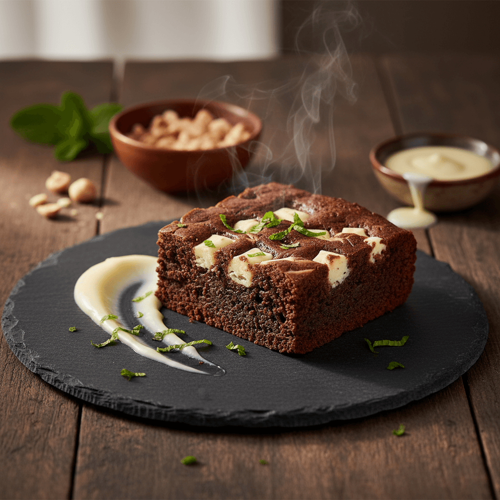 Beyaz Çikolatalı Browni tarifi görseli - 6 kişilik, 329 TL maliyet