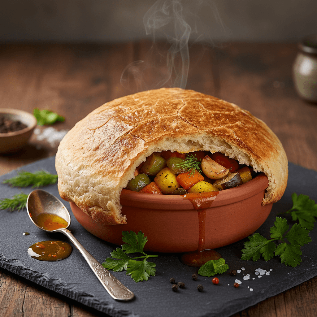 Üstü Kapalı Sebze Güveci tarifi görseli - 4 kişilik, 153 TL maliyet