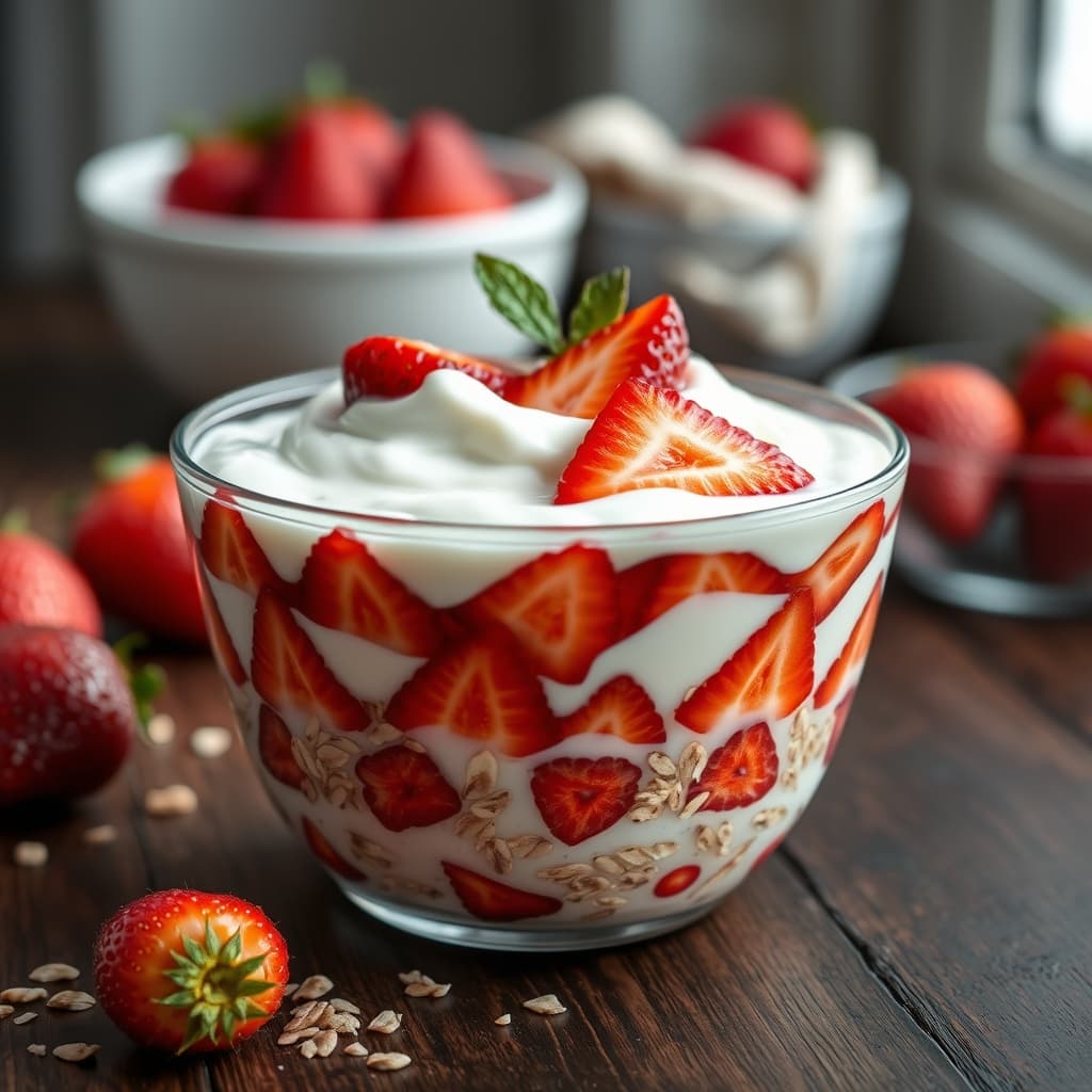 Çilekli Bowl tarifi görseli - 1 kişilik, 18 TL maliyet
