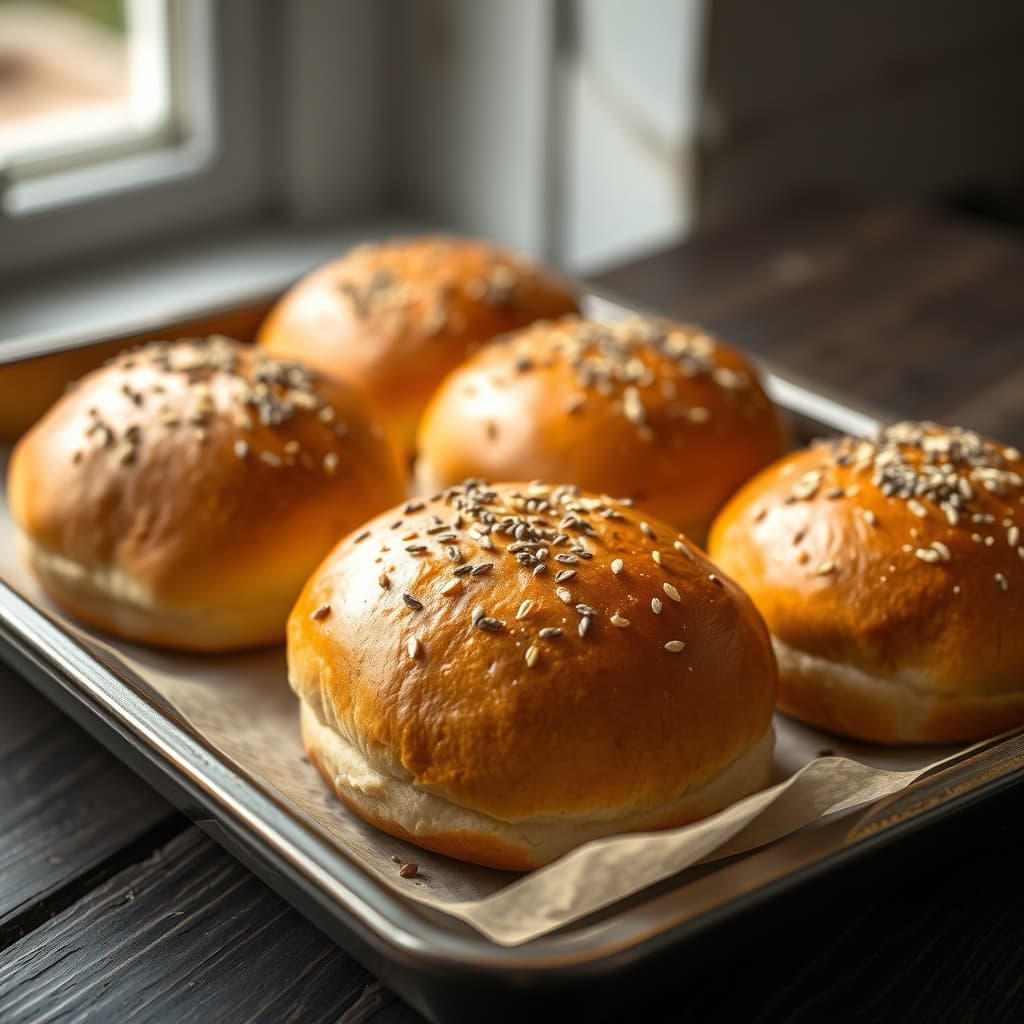 Sandviç Hamburger Ekmeği tarifi görseli - 6 kişilik 77 TL