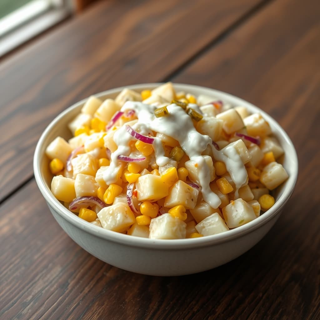 Soslu Patates Salatası tarifi görseli - 6 kişilik, 139 TL maliyet