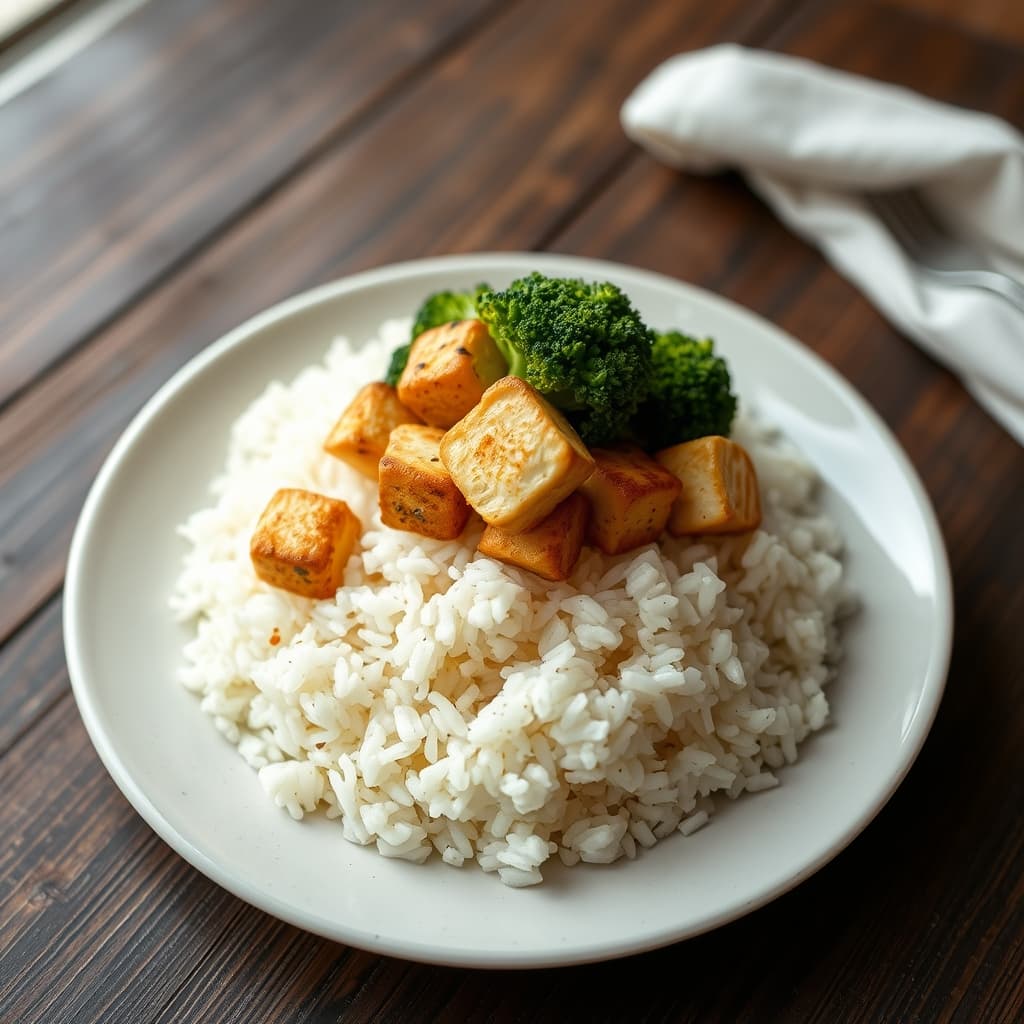 Tofu ve Brokolili Pilav tarifi görseli - 3 kişilik, 248 TL maliyet