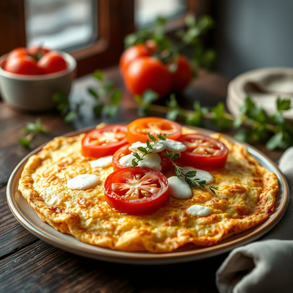 Pizza Tadında Omlet tarifi görseli - 2 kişilik, 120 TL maliyet