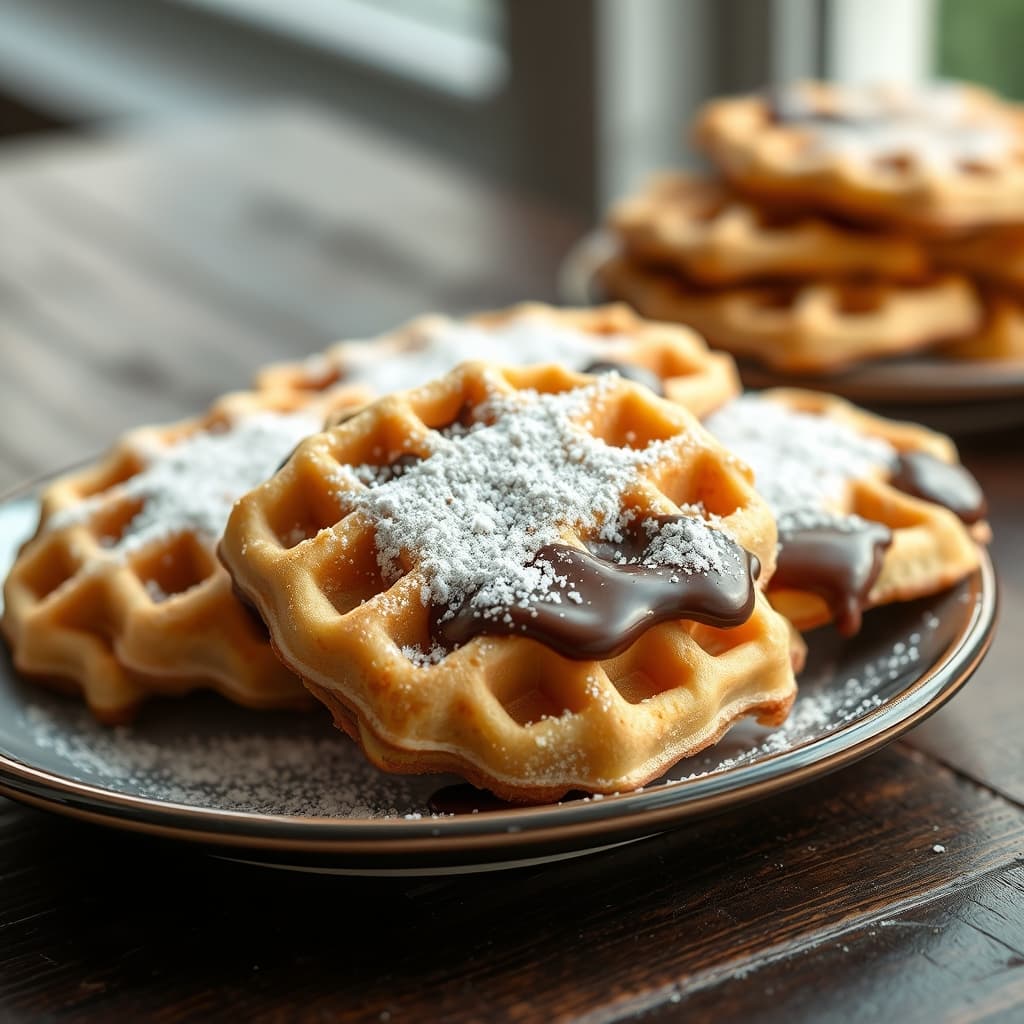 Waffle Kurabiye tarifi görseli - 12 kişilik, 117 TL maliyet