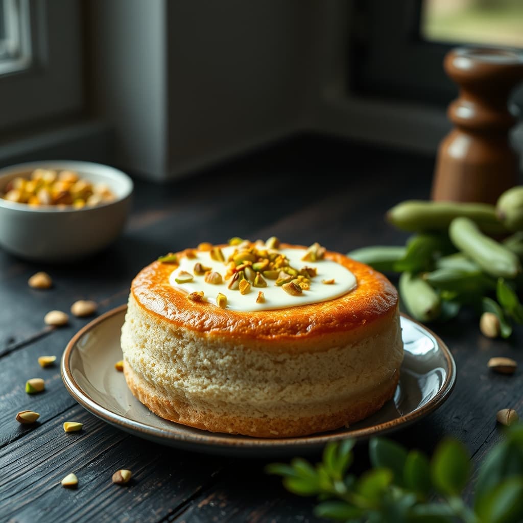 Karamelli Fıstıklı Tart Kek tarifi görseli - 8 kişilik, 272 TL maliyet
