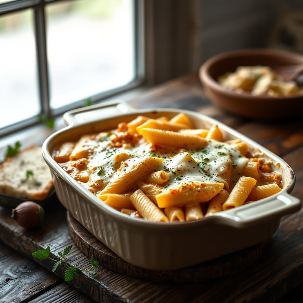 Fırında Kıymalı Beşamel Soslu Makarna tarifi görseli - 6 kişilik, 678 TL maliyet