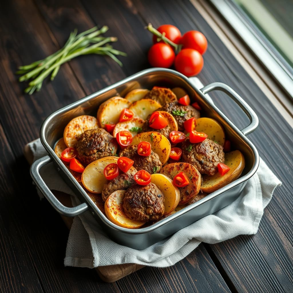 Fırında İzmir Köfte tarifi görseli - 6 kişilik, 475 TL maliyet