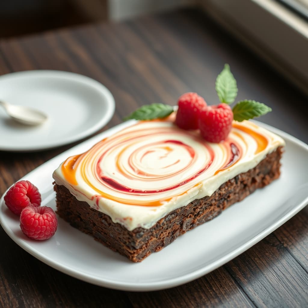 Frambuazlı Lor Peynirli Brownie tarifi görseli - 12 kişilik 1254 TL