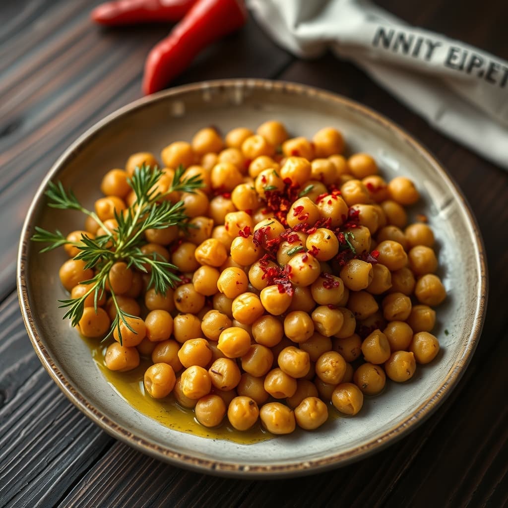 Acılı Çıtır Nohut tarifi görseli - 2 kişilik, 34 TL maliyet