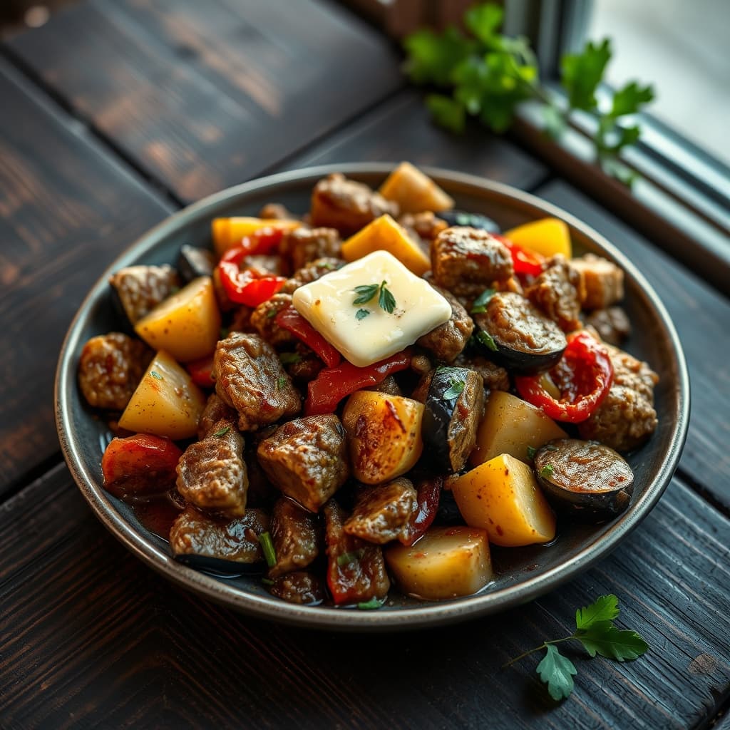 Etli Çökertme Kebabı tarifi görseli - 2 kişilik, 385 TL maliyet