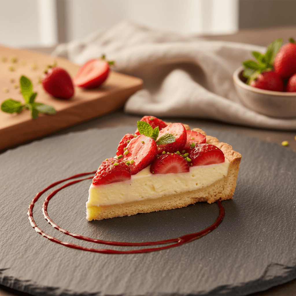 Çilekli Tart tarifi görseli - 12 kişilik, 189 TL maliyet