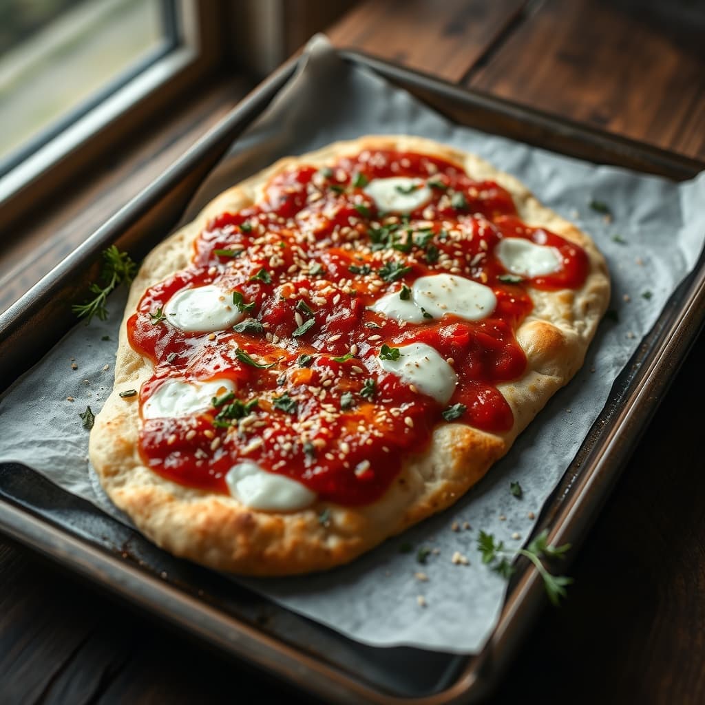 Hamursuz Akdeniz Pizzası tarifi görseli - 6 kişilik, 142 TL maliyet