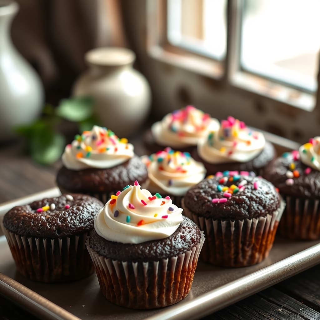 Kakaolu Mini Cupcake tarifi görseli - 28 kişilik, 232 TL maliyet