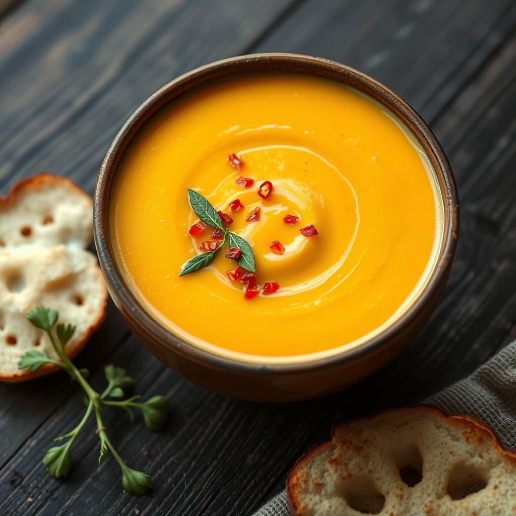Zerdeçallı Süzme Mercimek Çorbası tarifi görseli - 6 kişilik, 128 TL maliyet