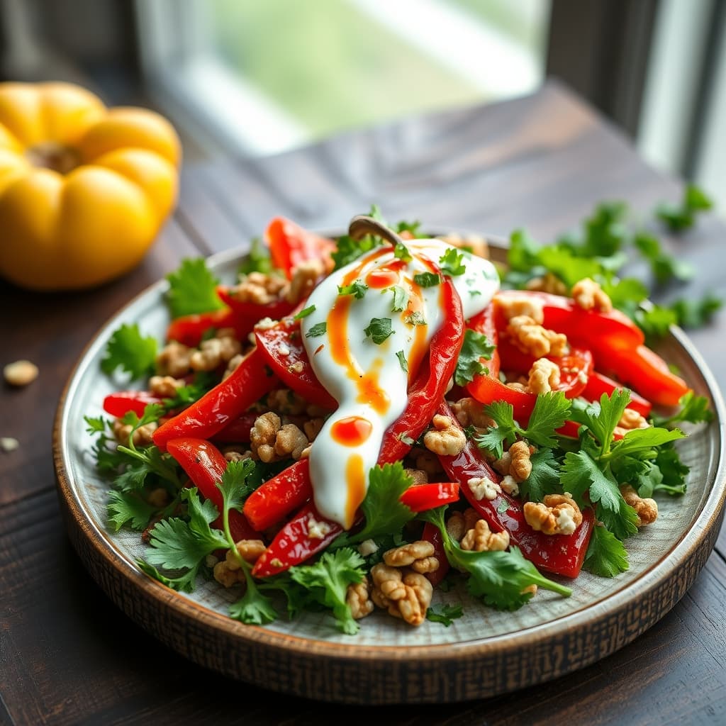 Kırmızı Kapya Biber Salatası tarifi görseli - 4 kişilik, 54 TL maliyet