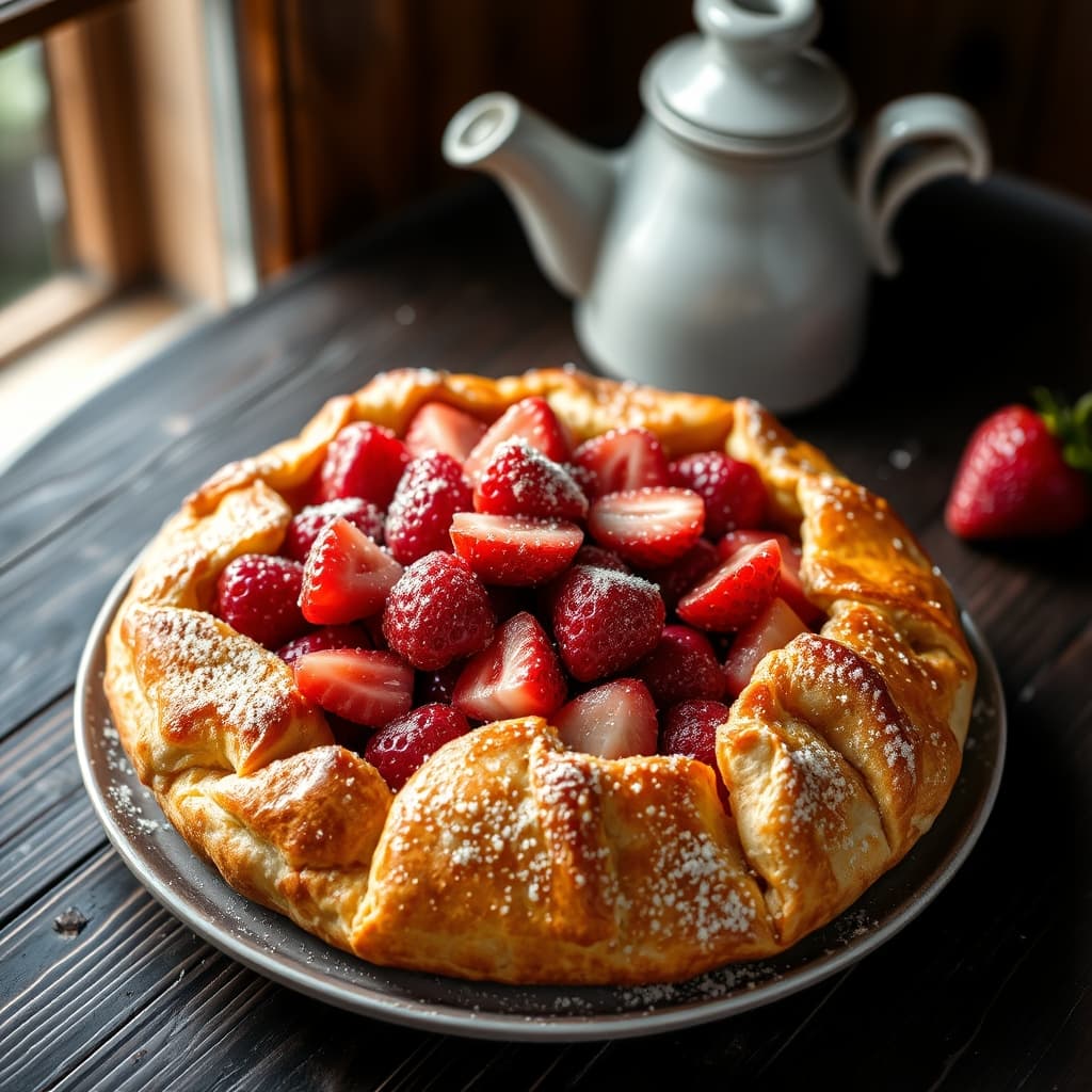 Fit Çilekli Galette tarifi görseli - 4 kişilik, 141 TL maliyet