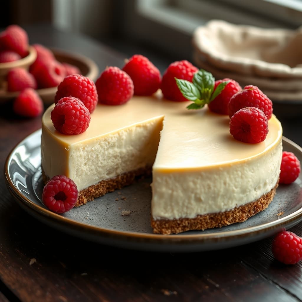 Frambuazlı Cheesecake tarifi görseli - 8 kişilik, 559 TL maliyet