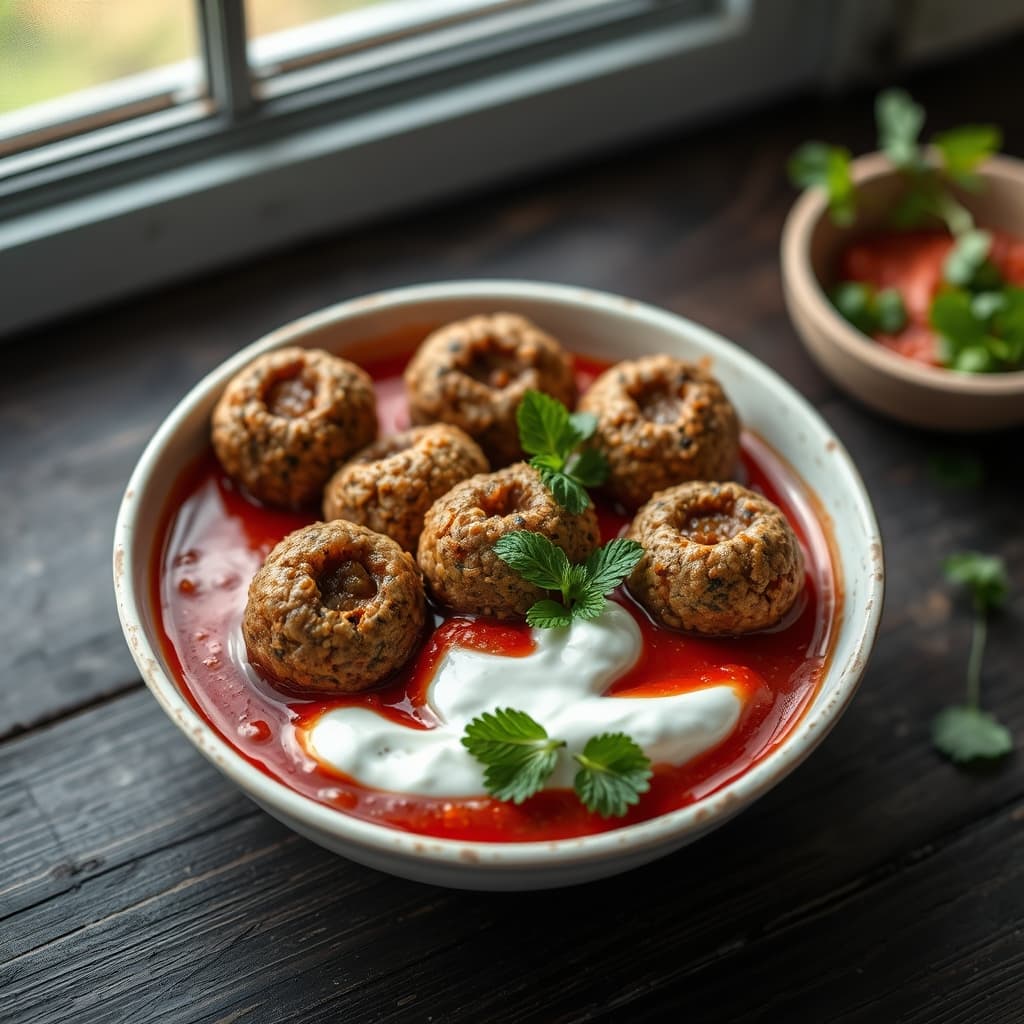 Cacıklı Fellah Köfte tarifi görseli - 4 kişilik, 112 TL maliyet