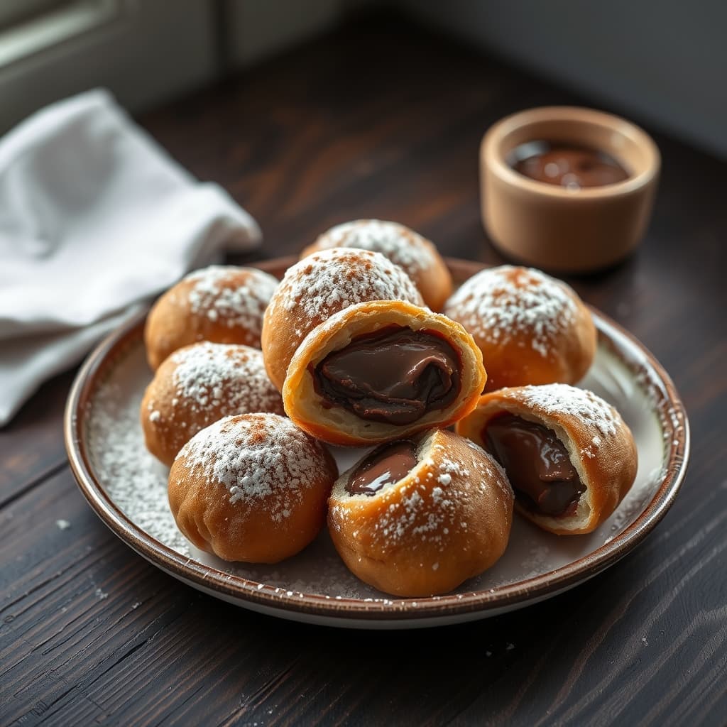 Çikolatalı Krapfen tarifi görseli - 14 kişilik, 59 TL maliyet